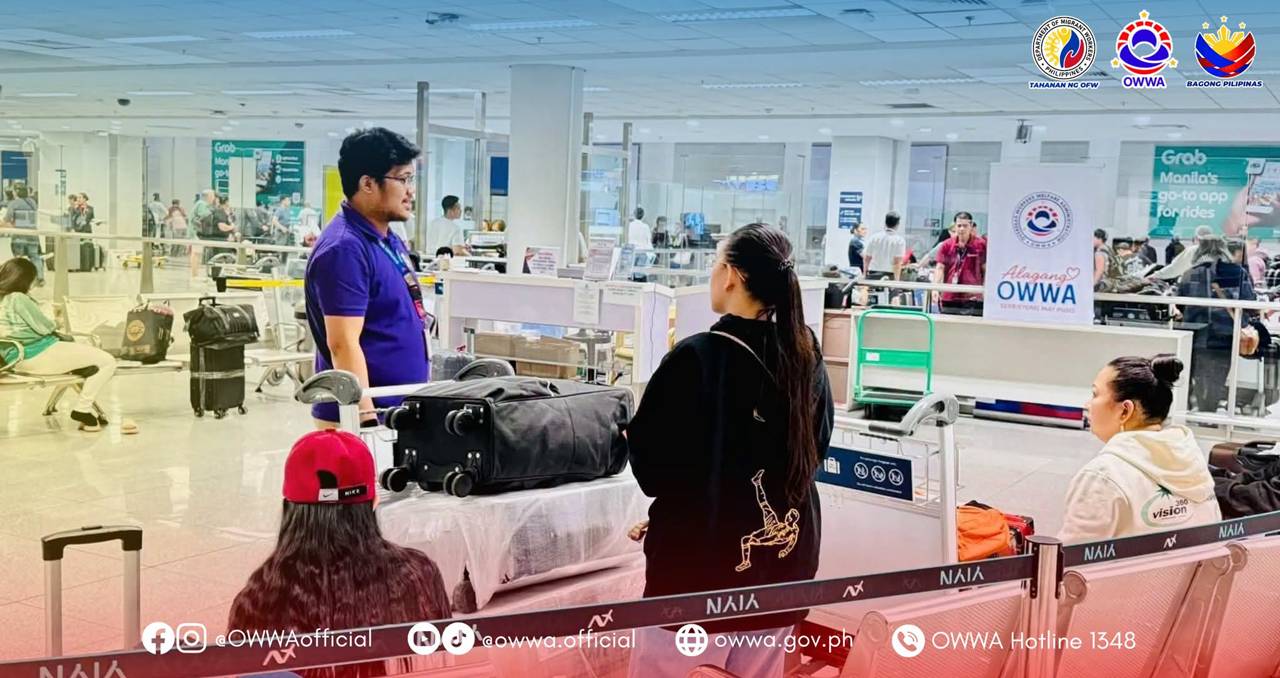 arriving ofws can get assistance from owwa in naia airport